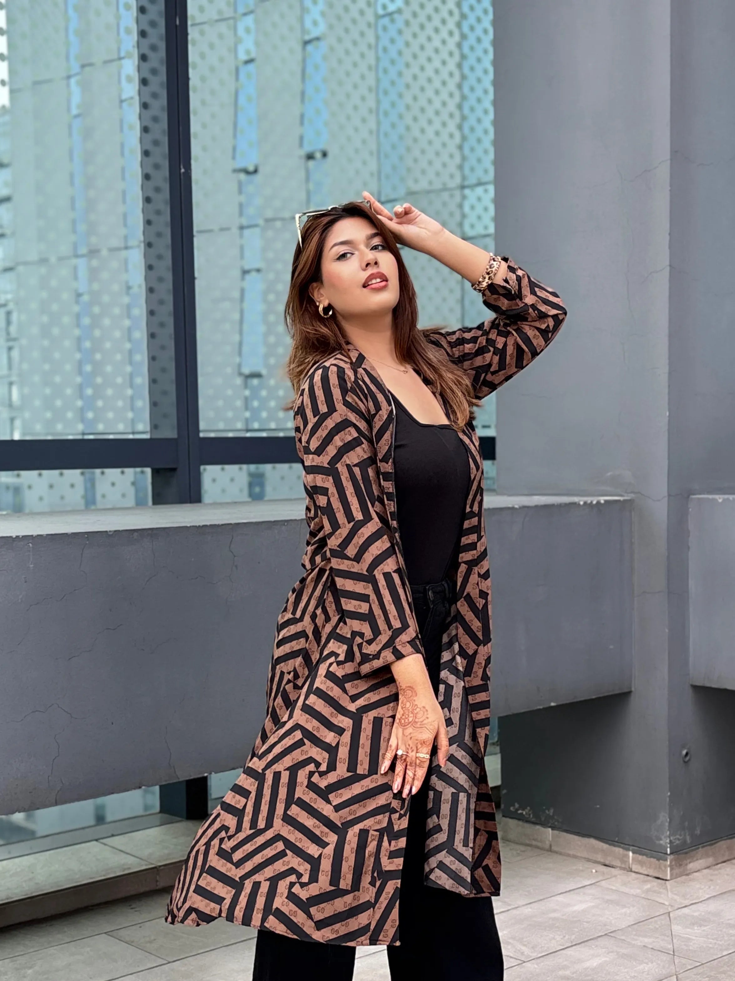 fashionable long shrug for girls