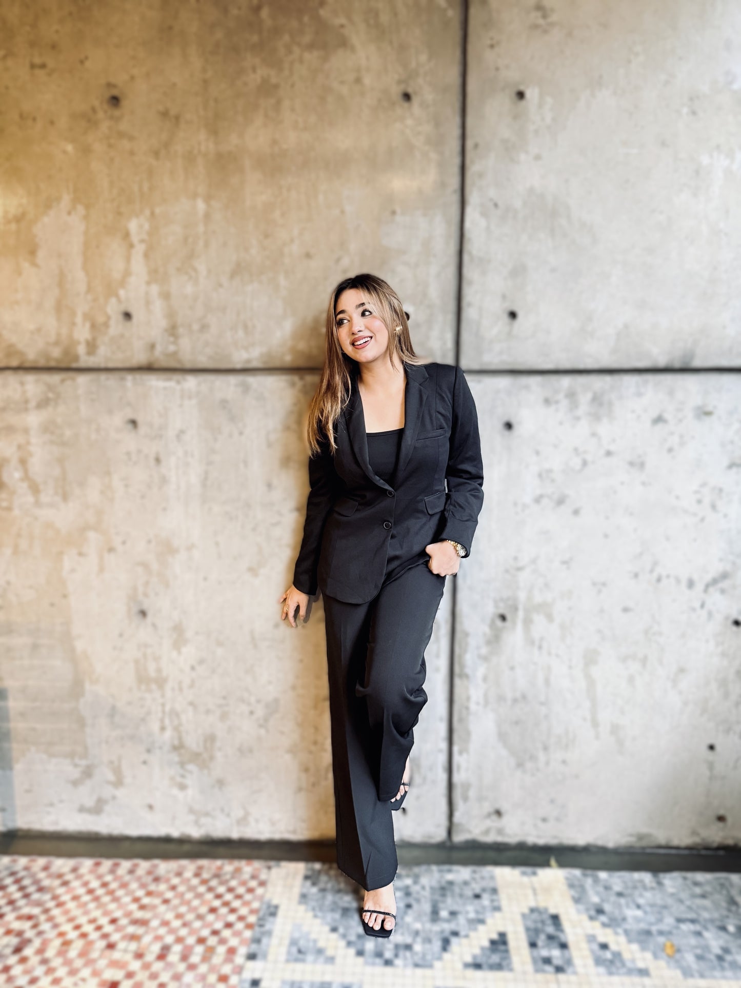 Semi-Fit Black Formal Blazer for Women | Women’s Black Blazer | TrendyBuzz Bangladesh