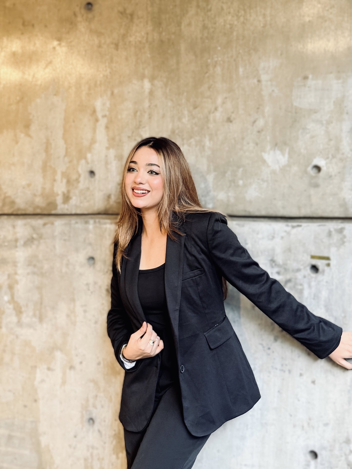 Semi-Fit Black Formal Blazer for Women | Women’s Black Blazer | TrendyBuzz Bangladesh