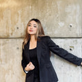 Semi-Fit Black Formal Blazer for Women | Women’s Black Blazer | TrendyBuzz Bangladesh