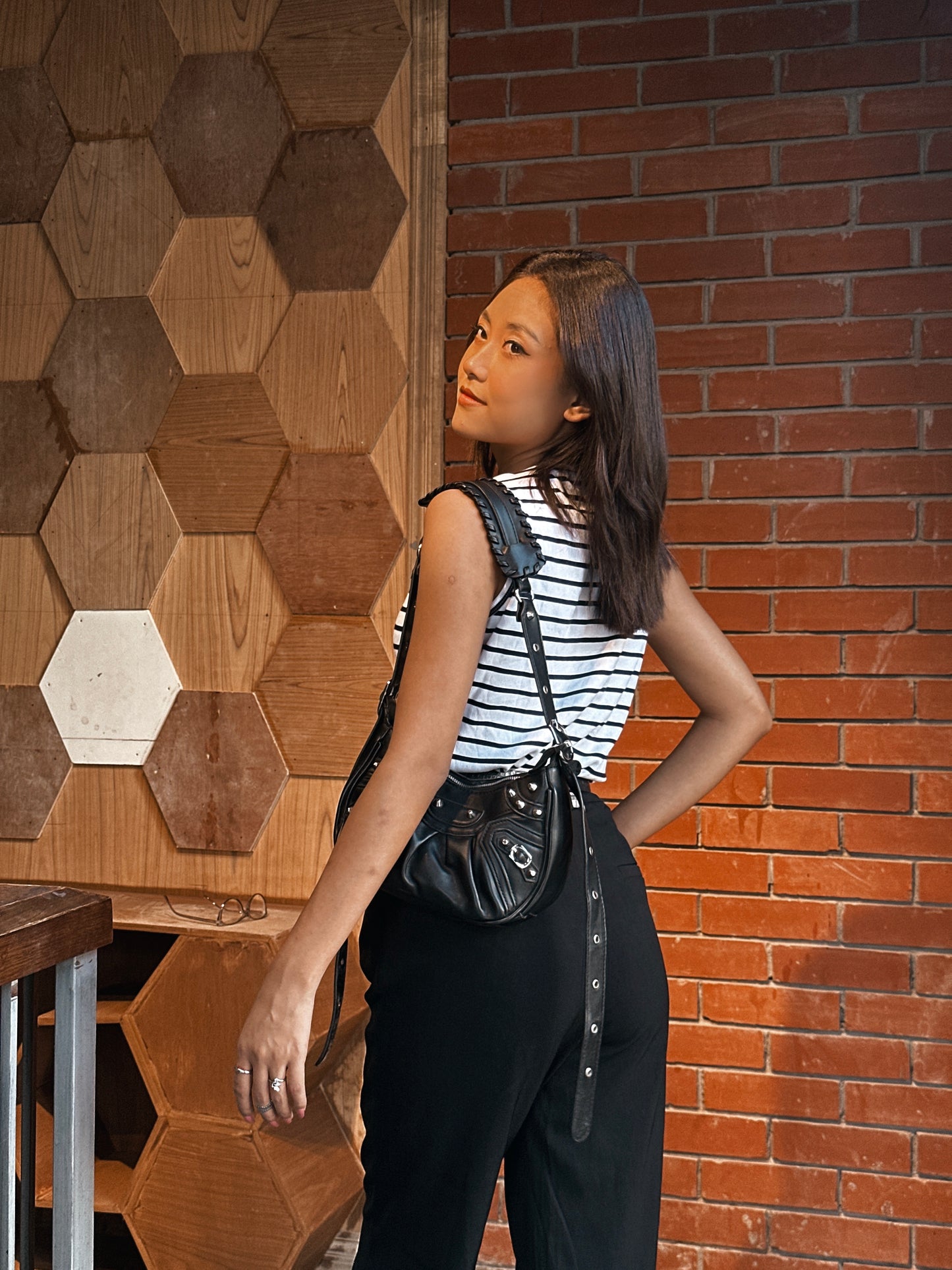 Ladies Tank Top – Stylish Sleeveless Casual Wear || Black & White Stripe