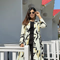 Golden Ivory Long Shrug – Abstract Elegance Printed Premium Layer for Women. Best western Fit that can be used as vacation fits, office days, summer hot days or more.Trendy Buzz.